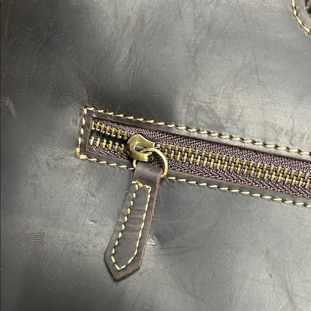 Black Leather Men's Bag
